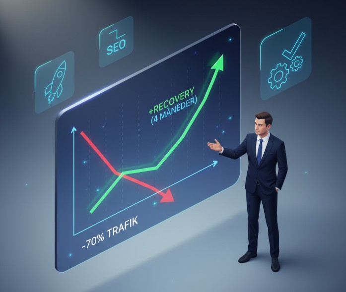 Min Klients Website Mistede 70% Trafik Efter Core Update — Sådan Genvandt Vi Den På 4 Måneder